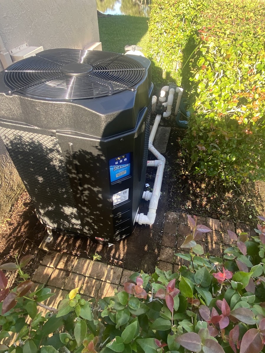 GulfStream pool heater installation with PVC plumbing